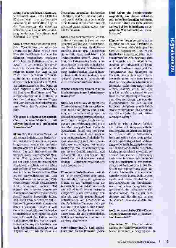 Vorschauseite 2: Sterbehilfe als Lösung?