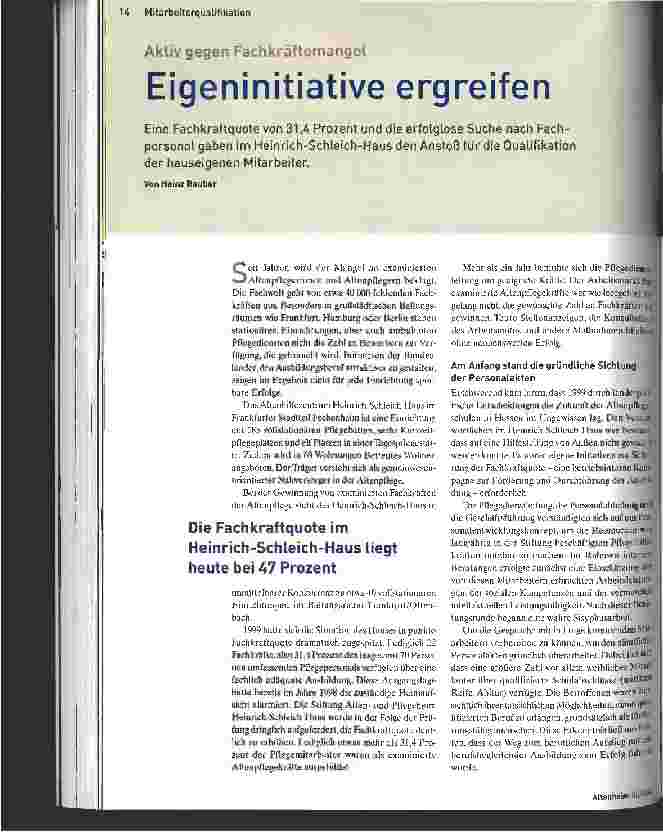 Vorschauseite 1: Eigeninitiative ergreifen