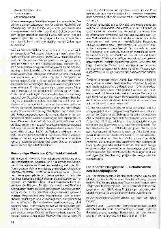Vorschauseite 4: Ansichten - Einsichten - Aussichten Versorgung Pflegebedürftiger in Gera/Thüringen