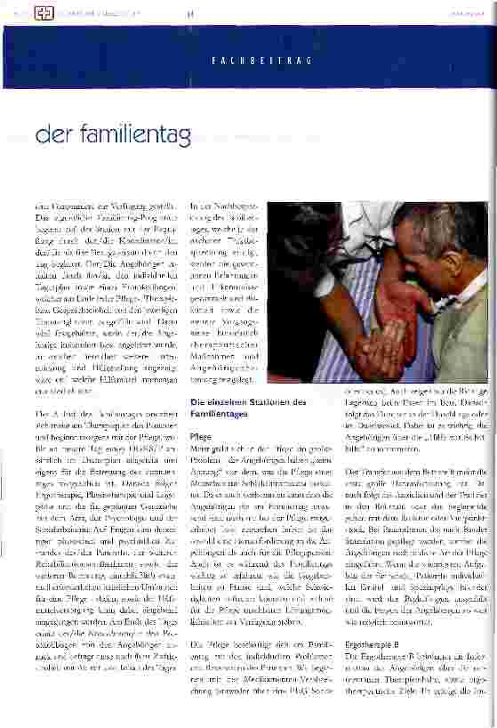 Vorschauseite 2: Der Familientag - Vorbereitung auf das Leben zu Haus