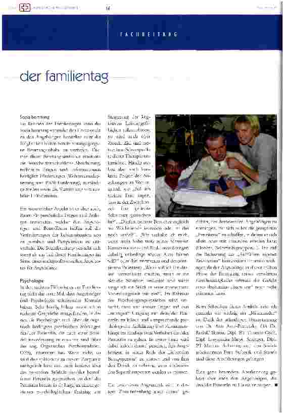 Vorschauseite 4: Der Familientag - Vorbereitung auf das Leben zu Haus