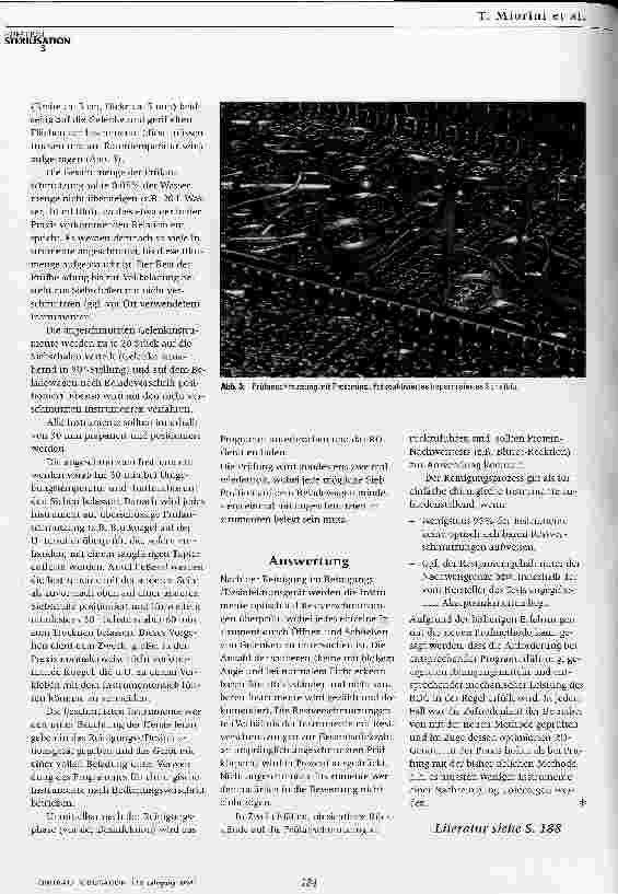 Vorschauseite 4: Entwicklung und Evaluierung einer neuen Prüfmethode zur Prüfung der Reinigungswirkung von Reinigungs-/ esinfektionsgeräten für chirurgische Instrumente Teil 1: Methodenentwicklung