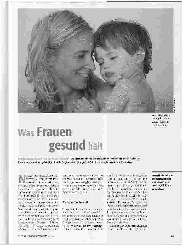 Vorschauseite 1: Was Frauen gesund hält