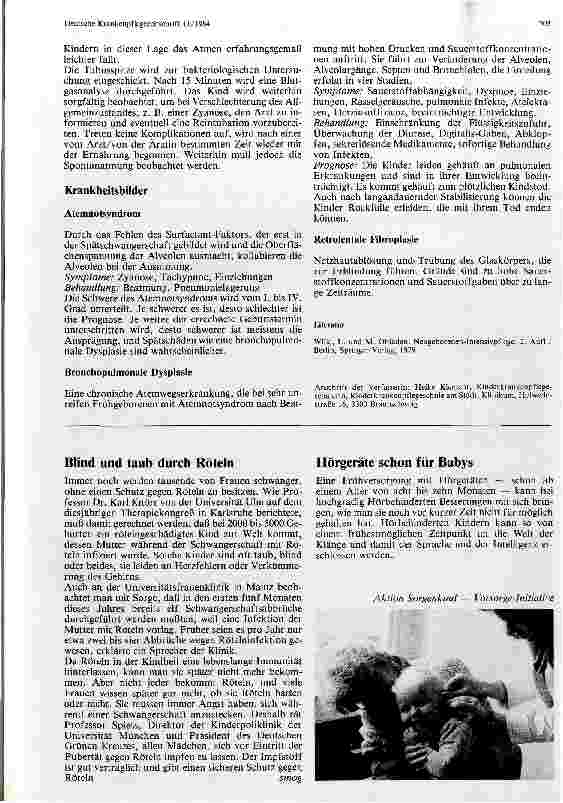 Vorschauseite 4: Die Pflege langzeitbeatmeter Kinder