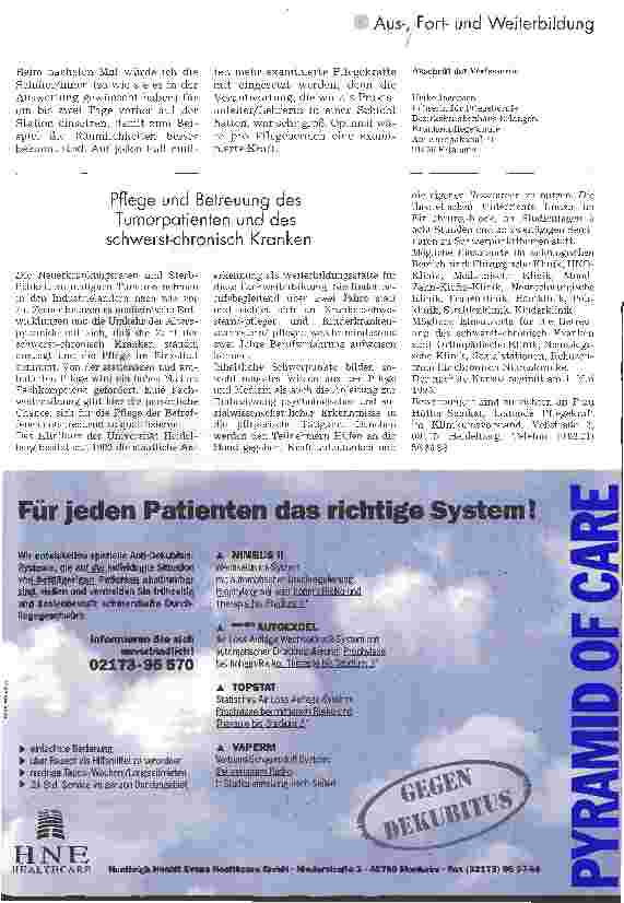 Vorschauseite 6: Befristete Übernahme einer Station mit KrankenpflegeschülerInnen Ein Projekt