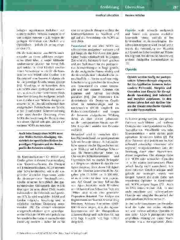 Vorschauseite 5: Postoperative Schmerztherapie