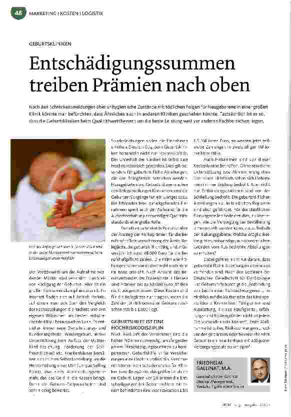 Vorschauseite 1: Entschädigungssummen treiben Prämien nach oben