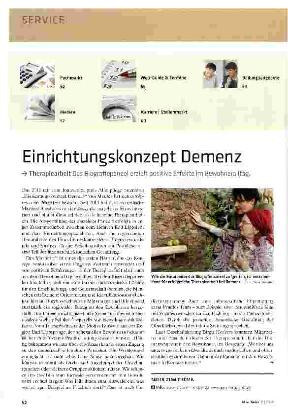 Vorschauseite 1: Einrichtungskonzept Demenz