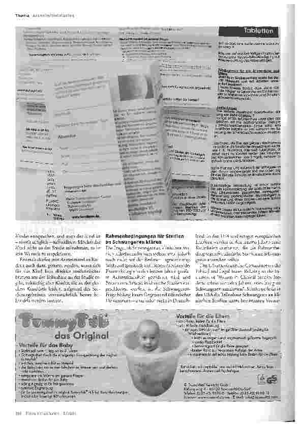 Vorschauseite 3: Sollen Schwangere an Arzneimittelstudien teilnehmen?