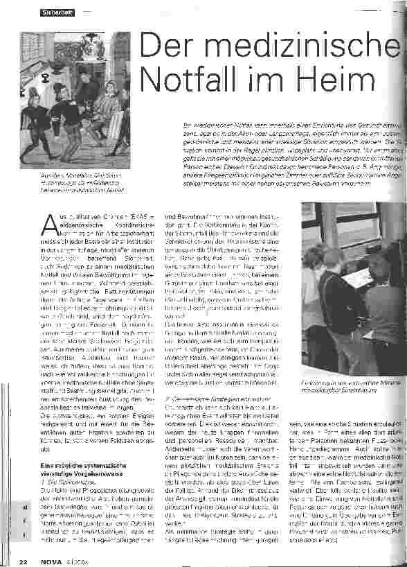 Vorschauseite 1: Der medizinische Notfall im Heim