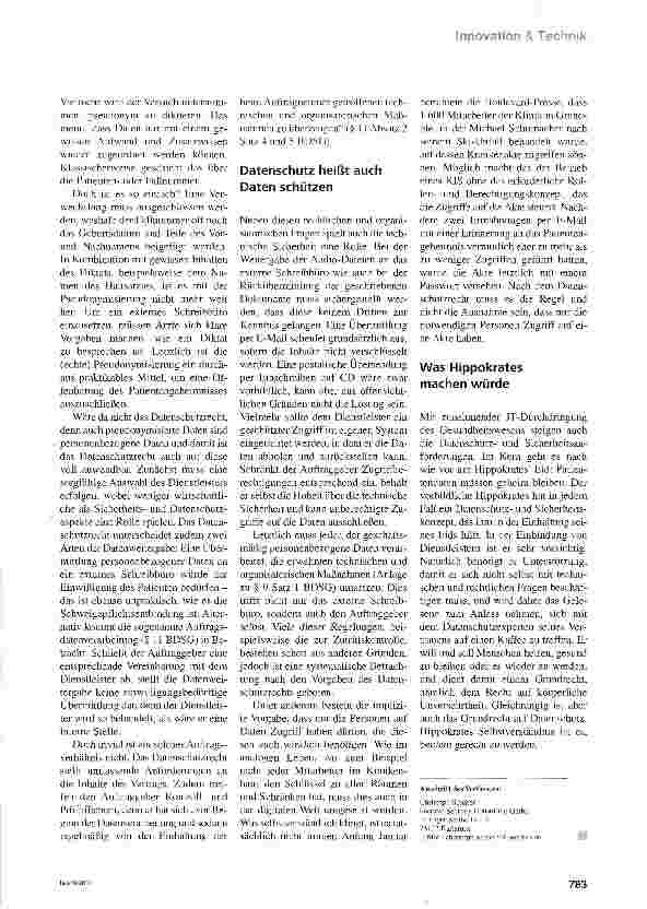 Vorschauseite 3: Also sprach Hippokrates