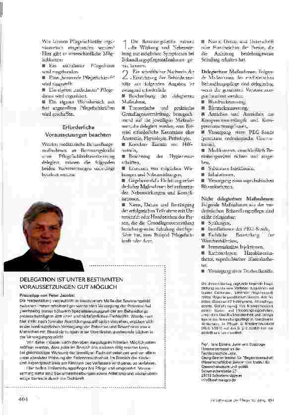 Vorschauseite 3: BEHANDLUNGSPFLEGE DURCH HEILERZIEHUNGSPFLEGER?