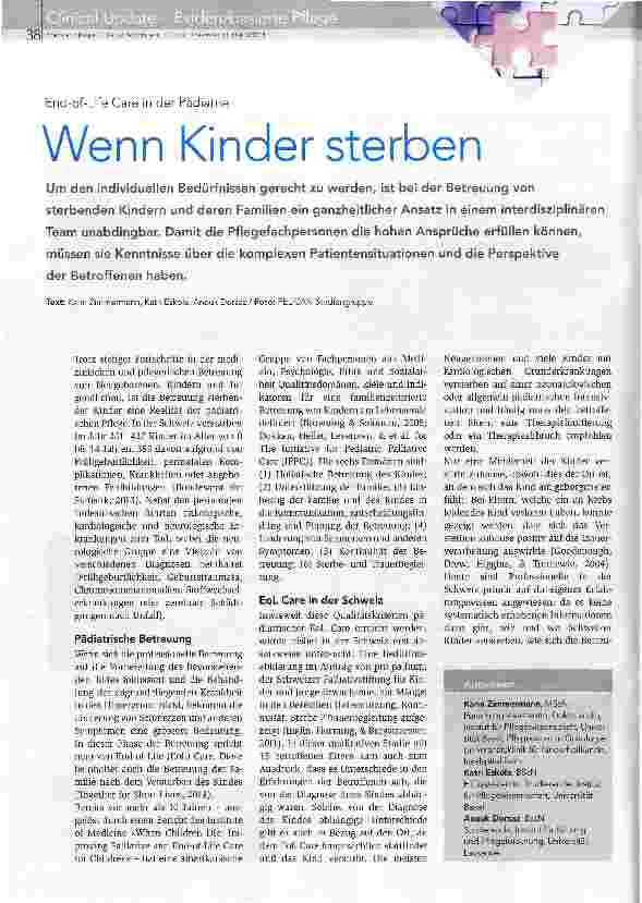 Vorschauseite 1: Wenn Kinder sterben