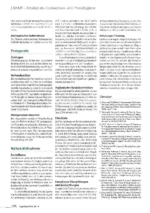 Vorschauseite 3: Strategien zur Prävention von postoperativen Wundinfektionen