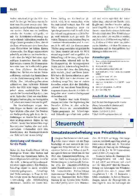 Vorschauseite 2: Aufklärung über Behandlungsalternativen bei Zielüberweisungen