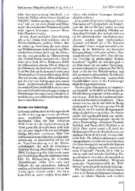 Vorschauseite 2: Wege zu einer neuen Pflegeinfrastruktur