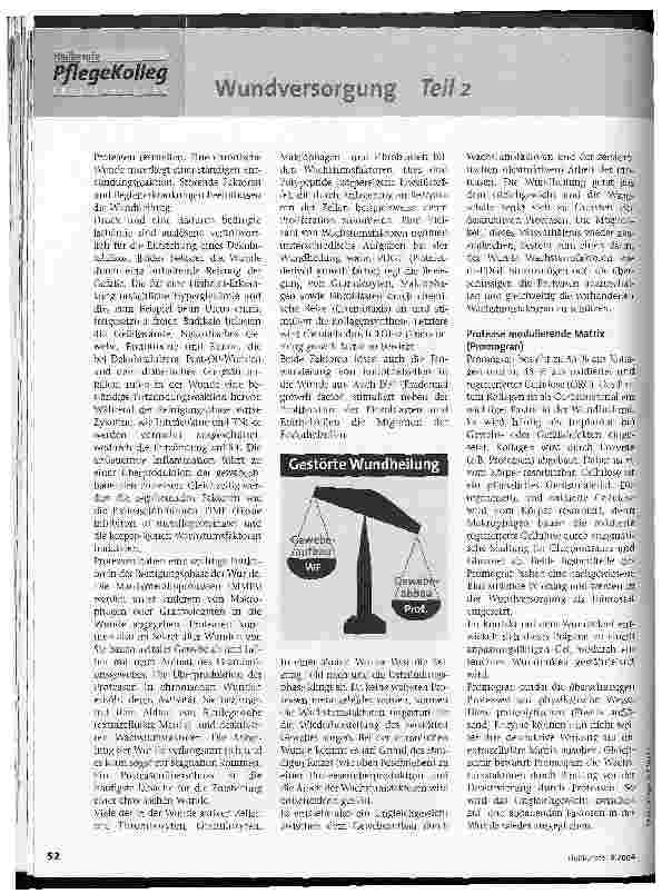 Vorschauseite 3: Pflegekolleg - Wundversorgung Teil 2: Granulationsphase und aktive Wundversorgung