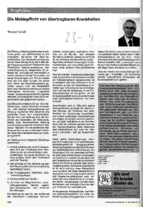 Vorschauseite 1: Die Meldepflicht von übertragbaren Krankheiten