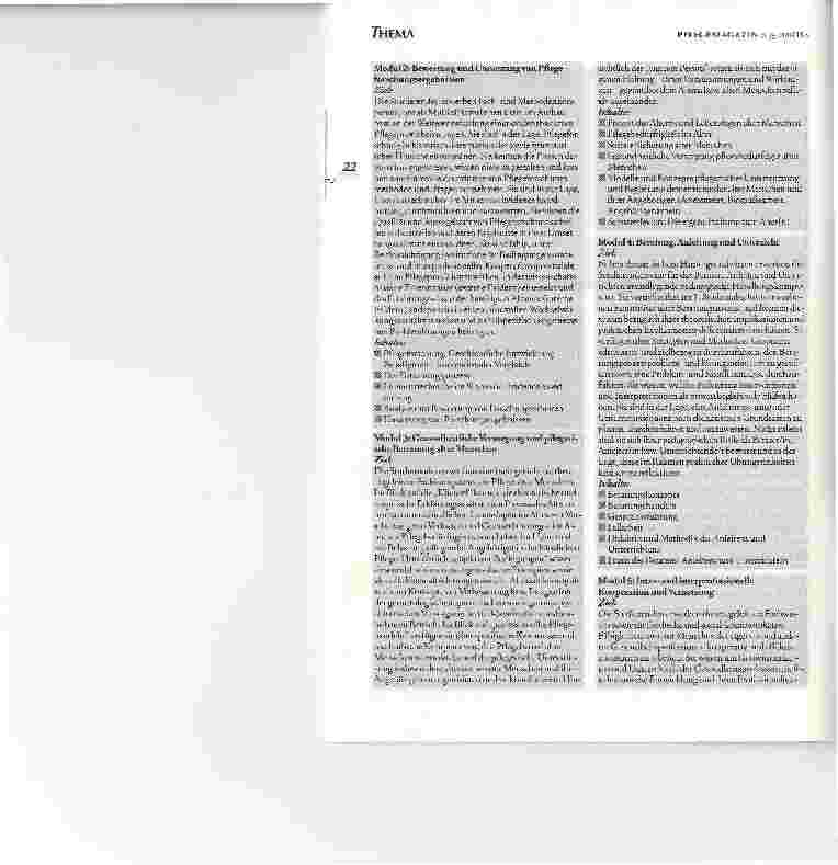 Vorschauseite 6: Das Hannoveraner ModellEIN NEUER STUDIENGANG BACHELOR OF ARTS (NURSING) MIT DEM SCHWERPUNKT BERATUNG UND VERSORGUNGSKOORDINATION