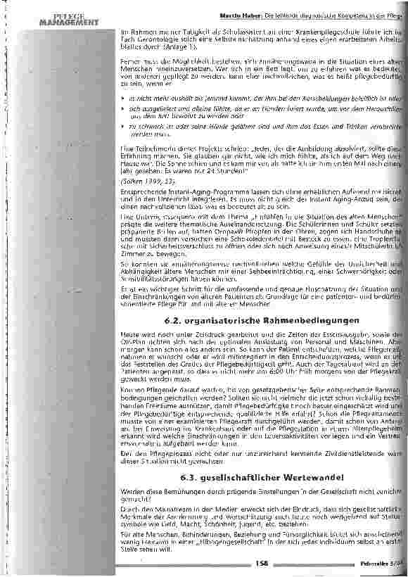 Vorschauseite 6: Die fehlende diagnostische Komptenz in der Pflege