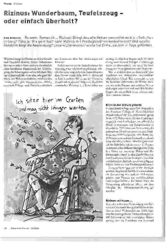 Vorschauseite 1: Rizinus: Wunderbaum, Teufelszeug oder einfach überholt?