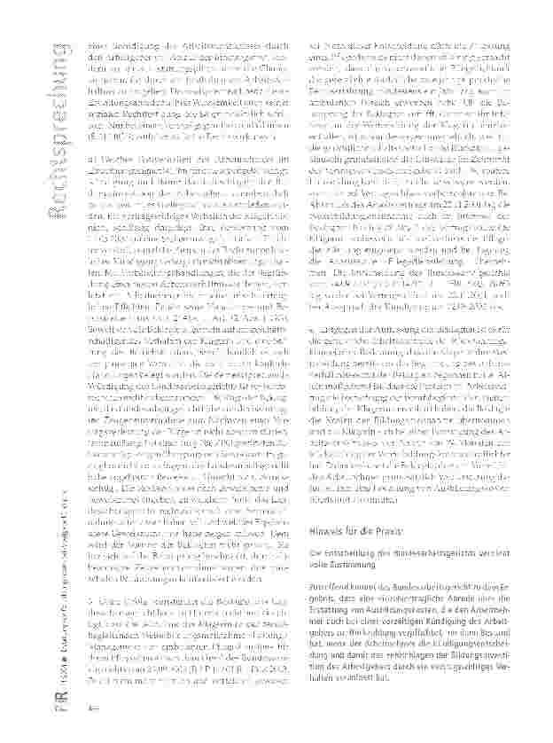 Vorschauseite 4: Erstattung von Fortbildungskosten bei Arbeitgeberkündigung