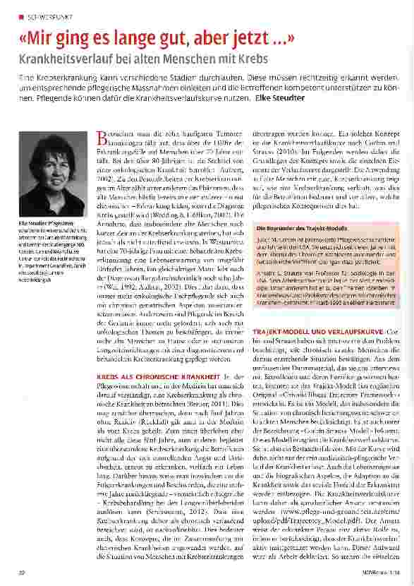Vorschauseite 1: «Mir ging es lange gut, aber jetzt. .. »