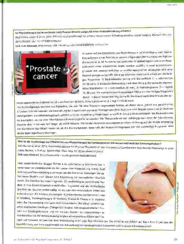 Vorschauseite 4: Evidenz-Update für die Physiotherapie