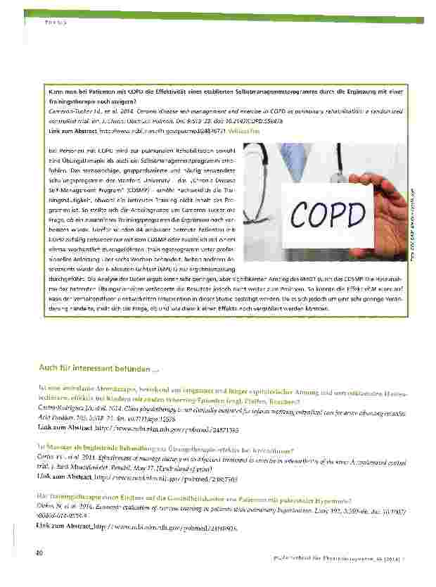 Vorschauseite 5: Evidenz-Update für die Physiotherapie
