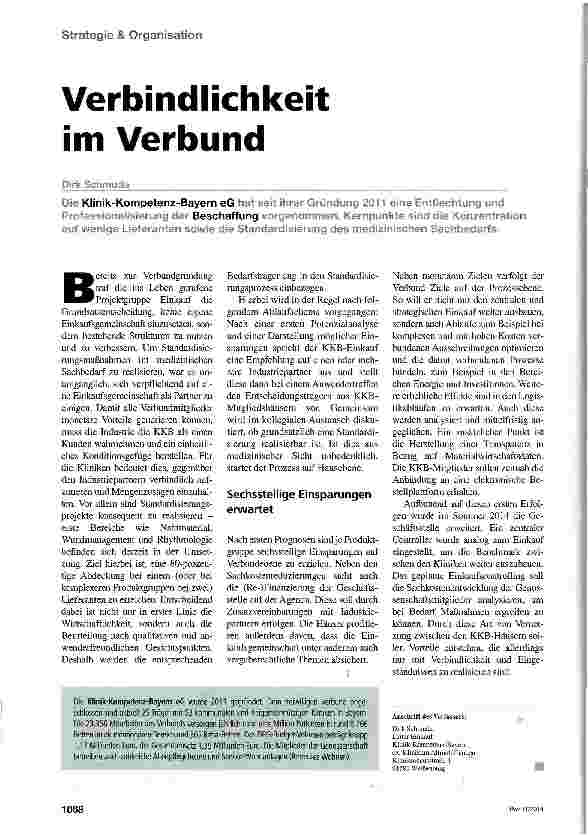 Vorschauseite 1: Verbindlichkeit im Verbund