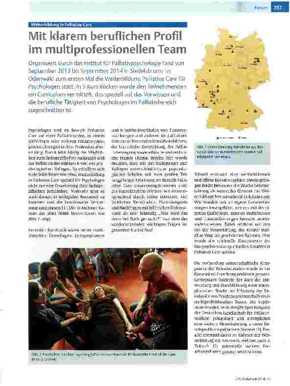 Vorschauseite 1: Mit klarem beruflichen Profil im multiprofessionellen Team