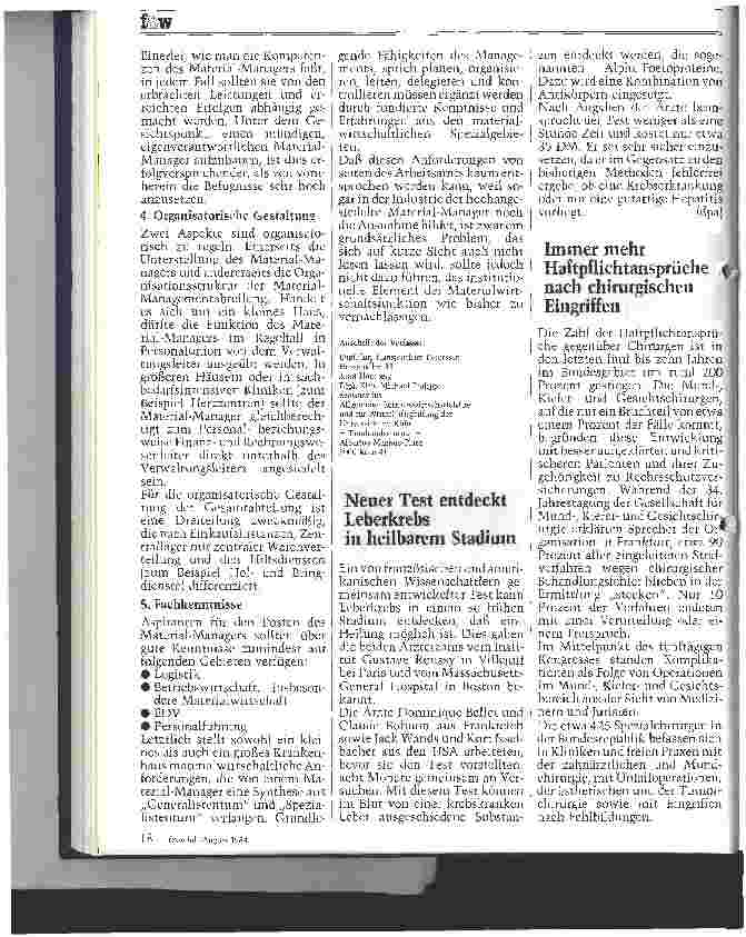 Vorschauseite 3: Der Soll-Material-Manager Materialwirtschaft im Krankenhaus