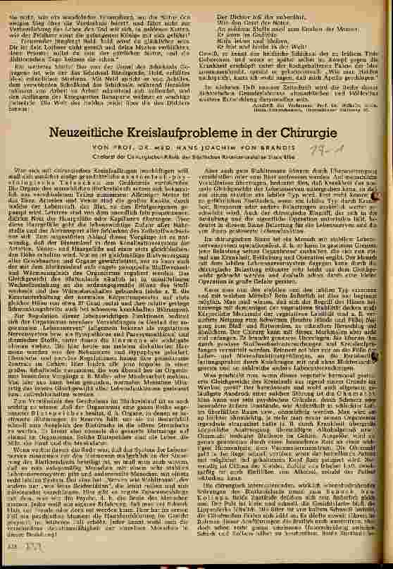 Vorschauseite 1: Neuzeitliche Kreislaufprobleme in der Chirurgie