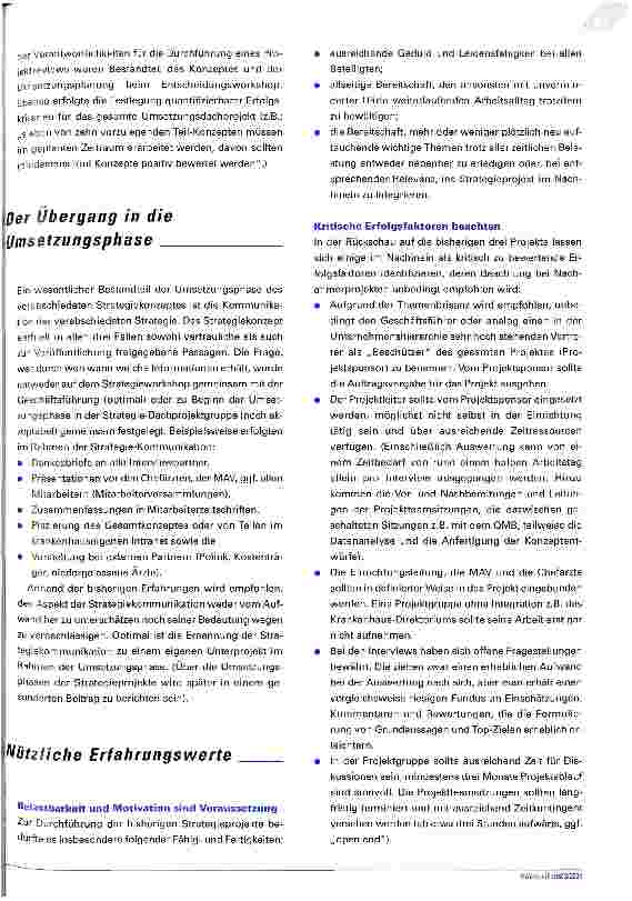Vorschauseite 6: Maßgeschneiderte Strategien Der Weg von der Unternehmenszur Einrichtungsstrategie