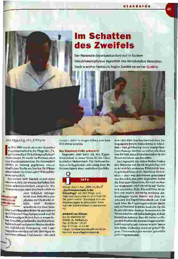 Vorschauseite 1: Im Schatten des Zweifels Standards