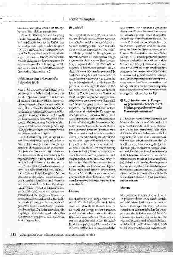 Vorschauseite 4: Risiken von Infektionskrankheiten und der Nutzen von Impfungen