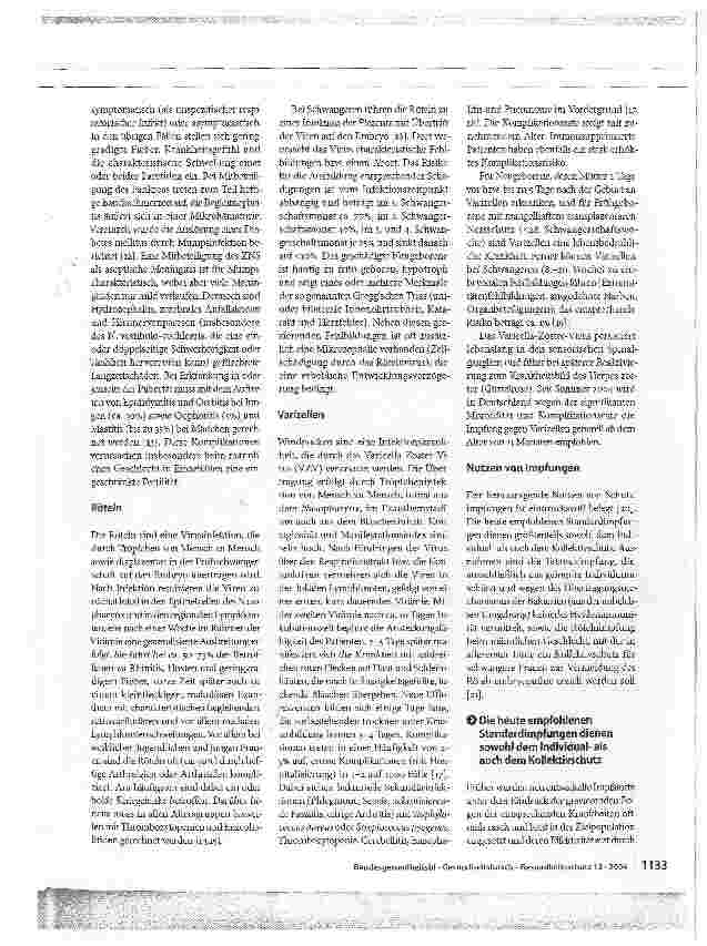 Vorschauseite 5: Risiken von Infektionskrankheiten und der Nutzen von Impfungen