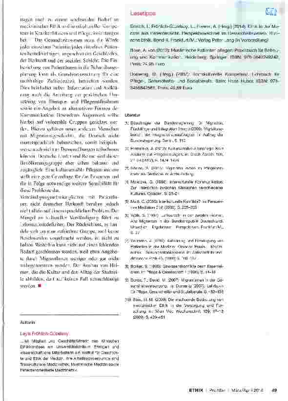 Vorschauseite 4: Medizinische Ethik und interkulturelle Kompetenz