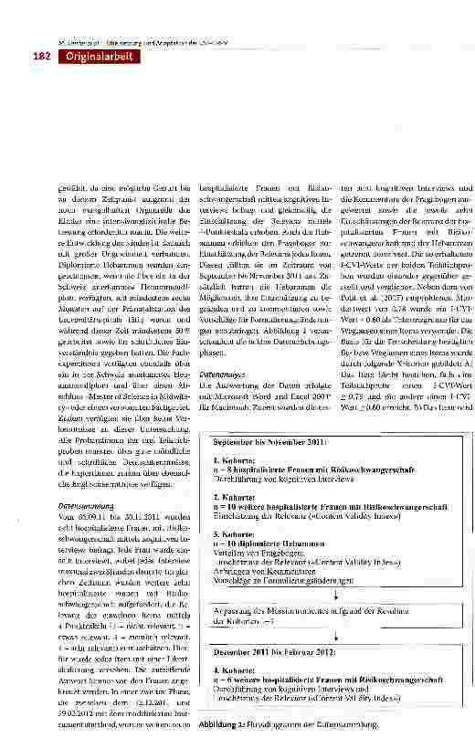 Vorschauseite 4: Deutsche Übersetzung und Adaptation der «Uncertainty Stress Scale High Risk Pregnancy Version III» (USS-HRPV) für hospitalisierte Frauen mit Risikoschwangerschaft