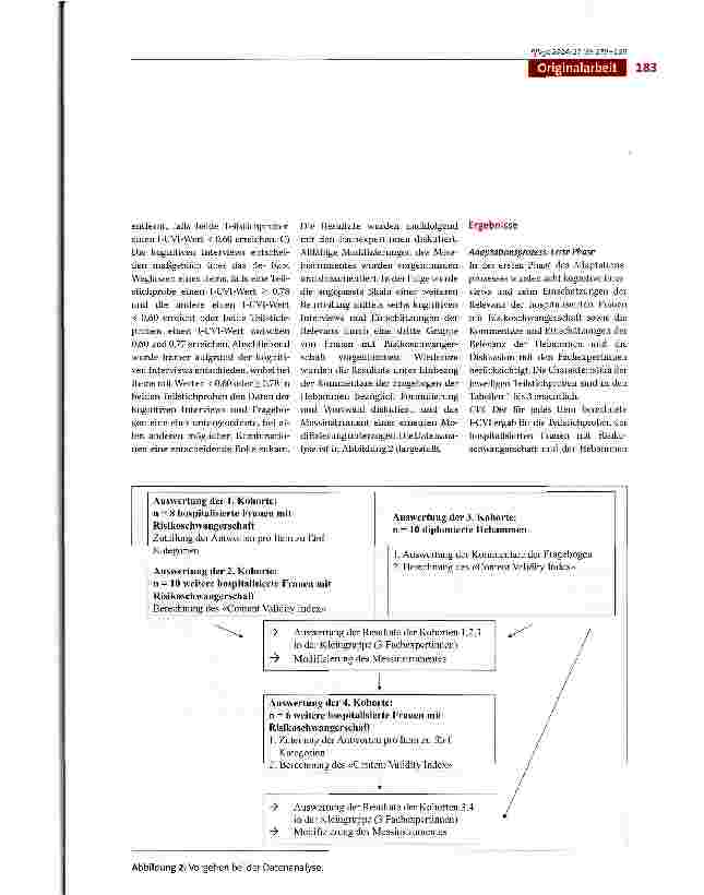 Vorschauseite 5: Deutsche Übersetzung und Adaptation der «Uncertainty Stress Scale High Risk Pregnancy Version III» (USS-HRPV) für hospitalisierte Frauen mit Risikoschwangerschaft