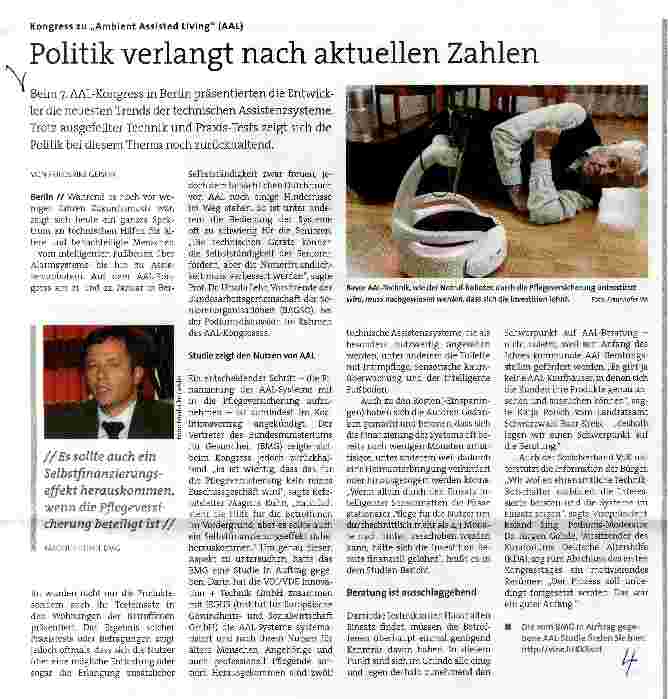 Vorschauseite 1: Politik verlangt nach aktuellen Zahlen