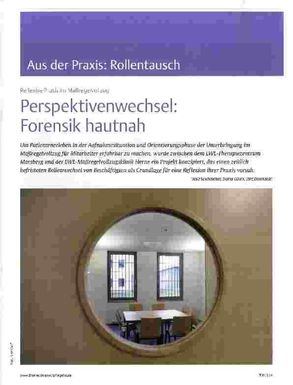 Vorschauseite 1: Perspektivenwechsel: Forensik hautnah