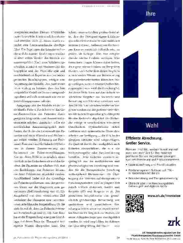 Vorschauseite 4: Forschungsergebnisse, Patientenpräferenz und Therapeutenerfahrung integrieren