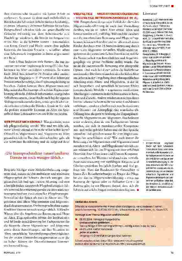 Vorschauseite 2: Vielfältiges Altern der Migrationsbevölkerung