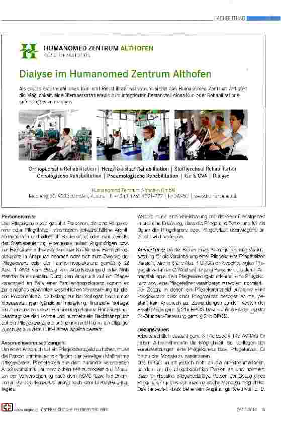 Vorschauseite 2: Das Pflegekarenzgeld