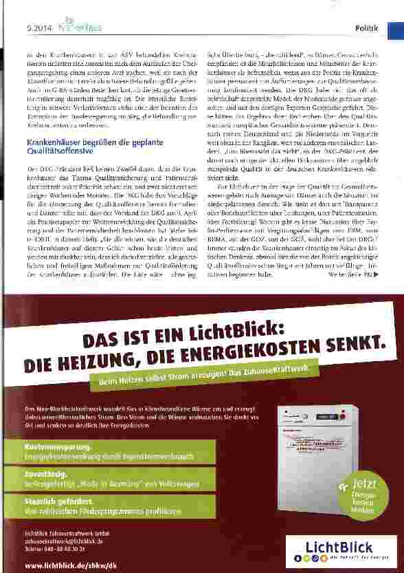 Vorschauseite 4: Frühlingsempfang der DKG: Aktuelle Krankenhauspolitik in der Diskussion