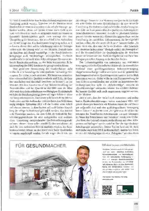 Vorschauseite 6: Frühlingsempfang der DKG: Aktuelle Krankenhauspolitik in der Diskussion