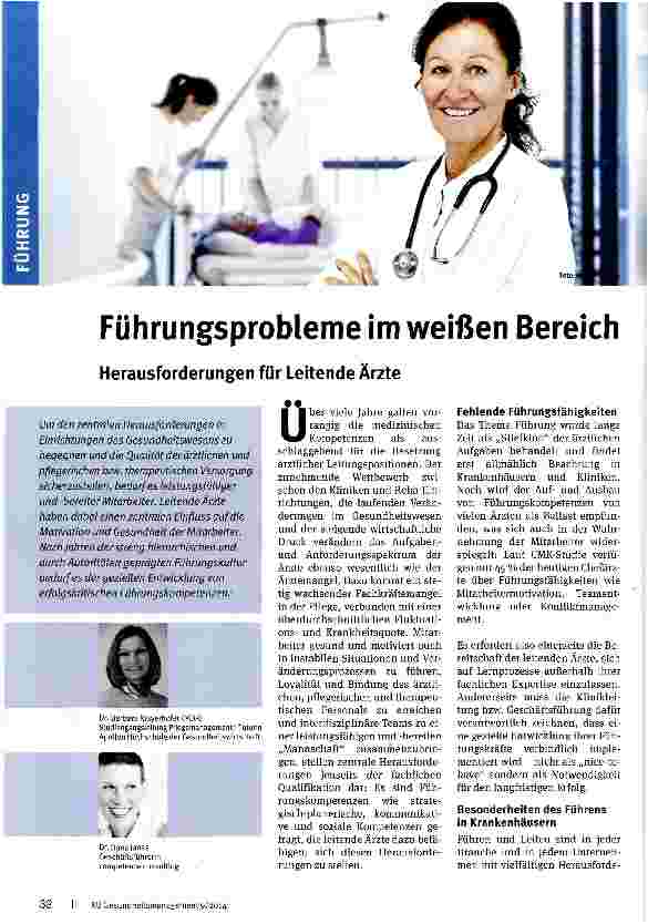 Vorschauseite 1: Führungsprobleme im weißen Bereich