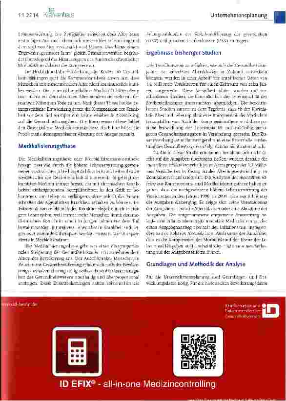 Vorschauseite 2: Double-Aging und Babyboomer -Welche Wege gehen Krankenhäuser in den nächsten Jahren? Teil 1 - Lebenserwartung, Fallzahlen und Erkrankungsrisiken