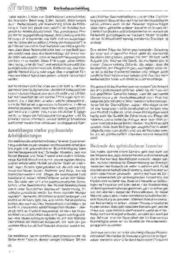 Vorschauseite 3: Wie gesund ist das Krankenhaus von morgen?